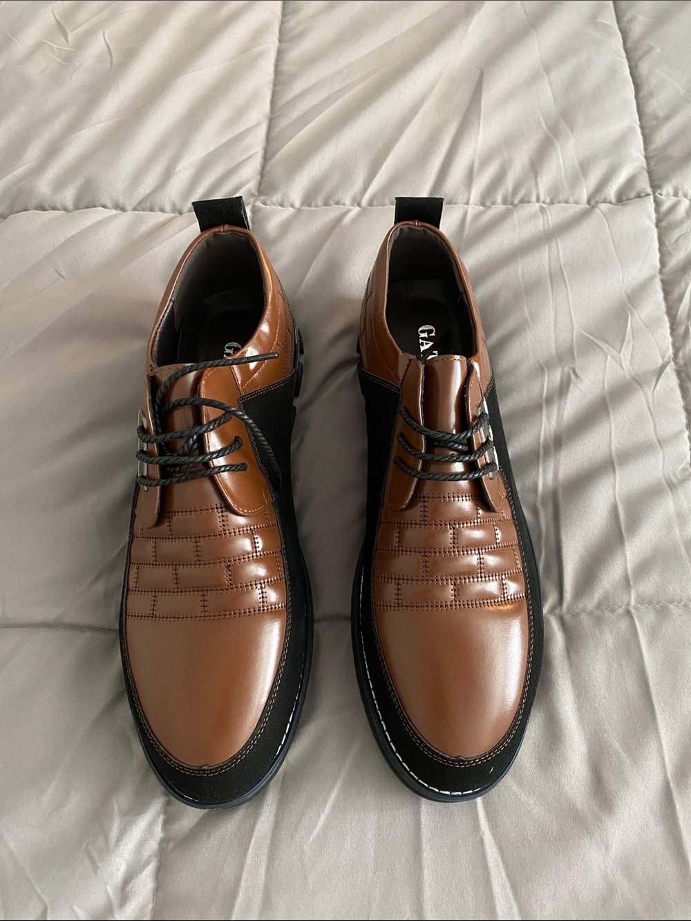 Gatsby Shoes Oxford Derby Orthopedic Leather Shoes - 15
